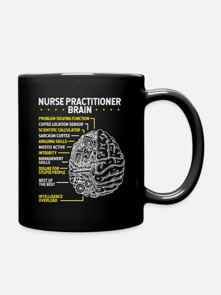 Nurse Practitioner Stethoscope ER Nurse Nurse - Tasse einfarbig - Schwarz