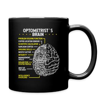 Lunettes optométristes Lunettes de soleil Opticien Optométrie - Mug uni - noir - Droite