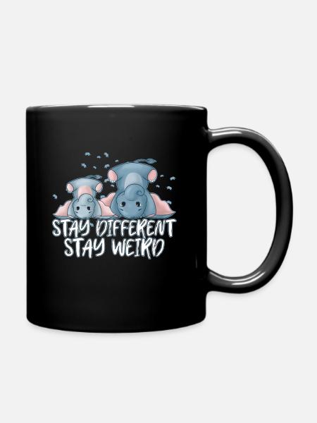 Elefant - Tasse einfarbig - Schwarz
