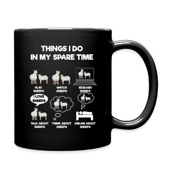 Sheep - Full Colour Mug - black - Right