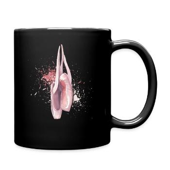 Ballett Dancer Ballerina Shoes pink - Full Colour Mug - black - Right