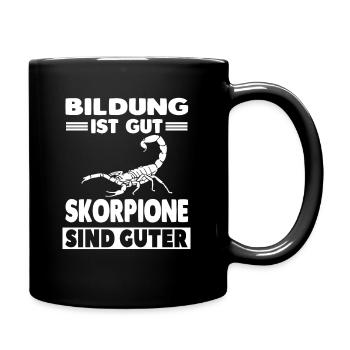 Skorpion - Tasse einfarbig - Schwarz - Rechts