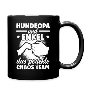 Hunde Opa Hundeopa Enkelhund Großeltern Hunde Oma - Tasse einfarbig - Schwarz - Rechts