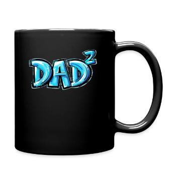 Pregnancy Announcement Dad second time 2 Children - Full Colour Mug - black - Right