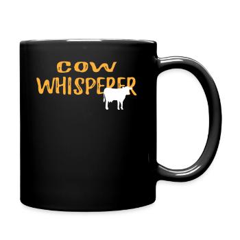 Cow Whisperer Graphic Tshirt - Full Colour Mug - black - Right