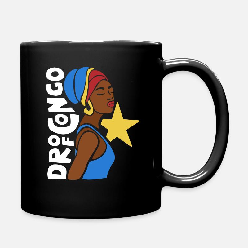 RD RD du Congo Kongo Kinshasa Patrimoine noir - Mug uni - noir