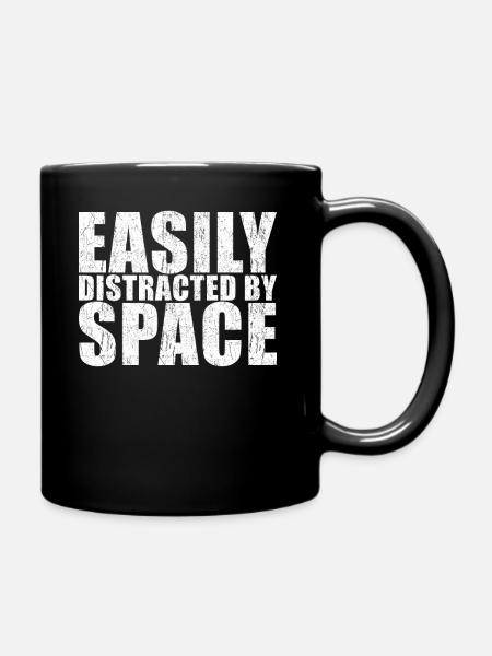 Space - Tasse einfarbig - Schwarz