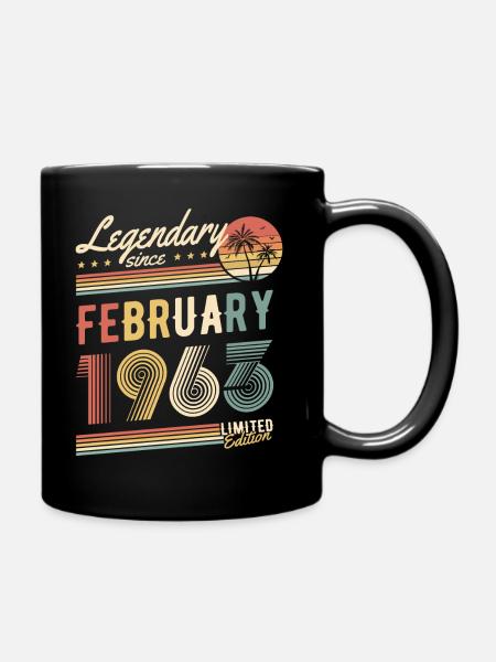 Limited Edition Februar 1963 - Tasse einfarbig - Schwarz