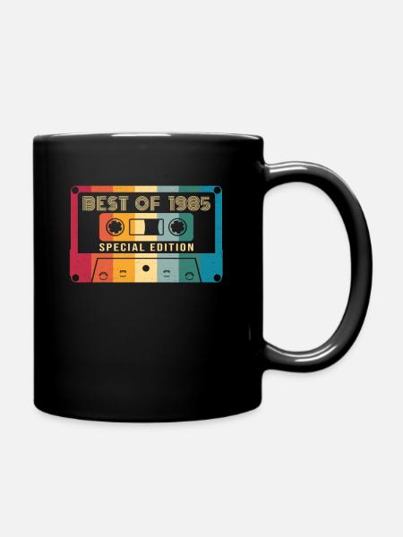 37 Anniversaire Best Of 1985 Cassette Rétro Vintage - Mug uni - noir