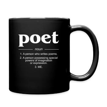 Poète Définition Cadeau Poète - Mug uni - noir - Droite