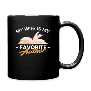Ma femme est mon auteur préféré - Mug uni - noir - Droite