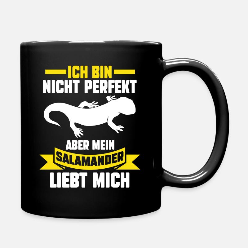 Eidechse Salamander Feuersalamander - Tasse einfarbig - Schwarz