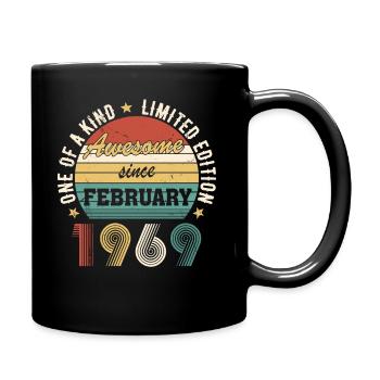 Awesome since February 1969 - Full Colour Mug - black - Right