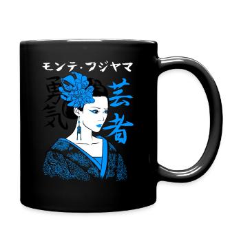 Geisha kanji - Full Colour Mug - black - Right
