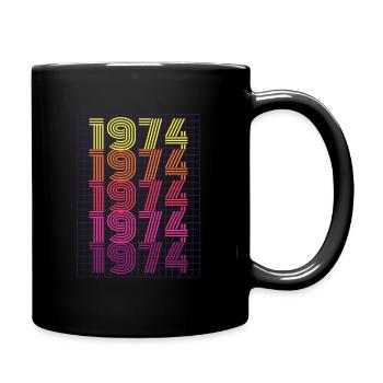 1974 Rétro - Mug uni - noir - Droite