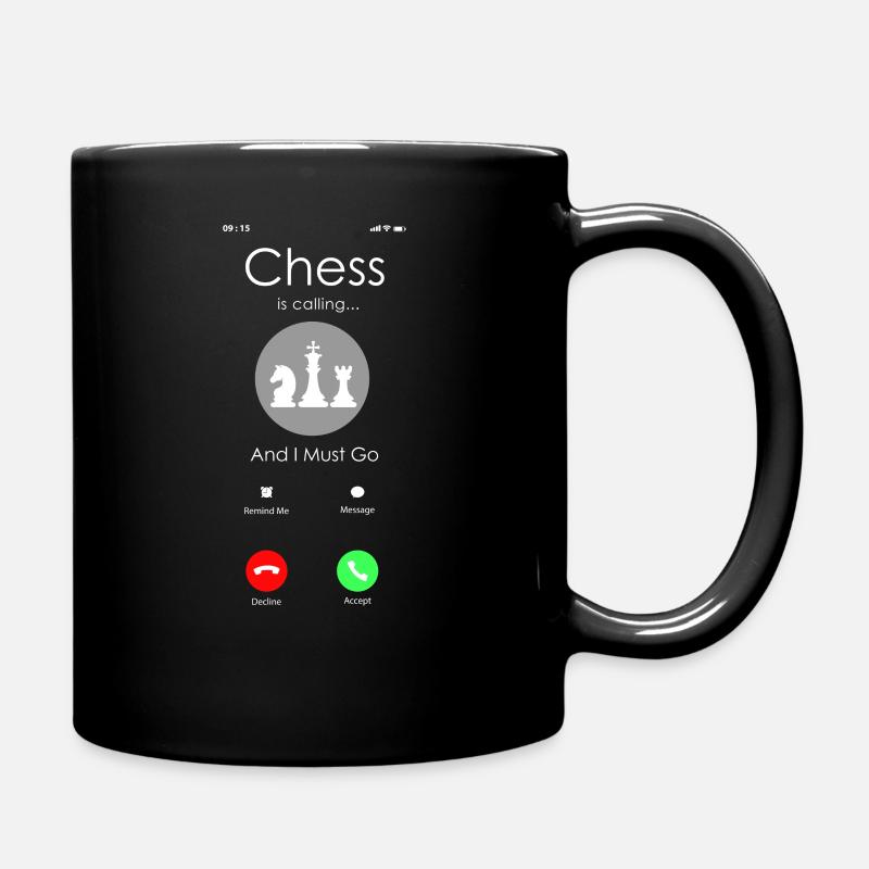 Joueur d’échecs Pièce d’échecs Vintage - Mug uni - noir