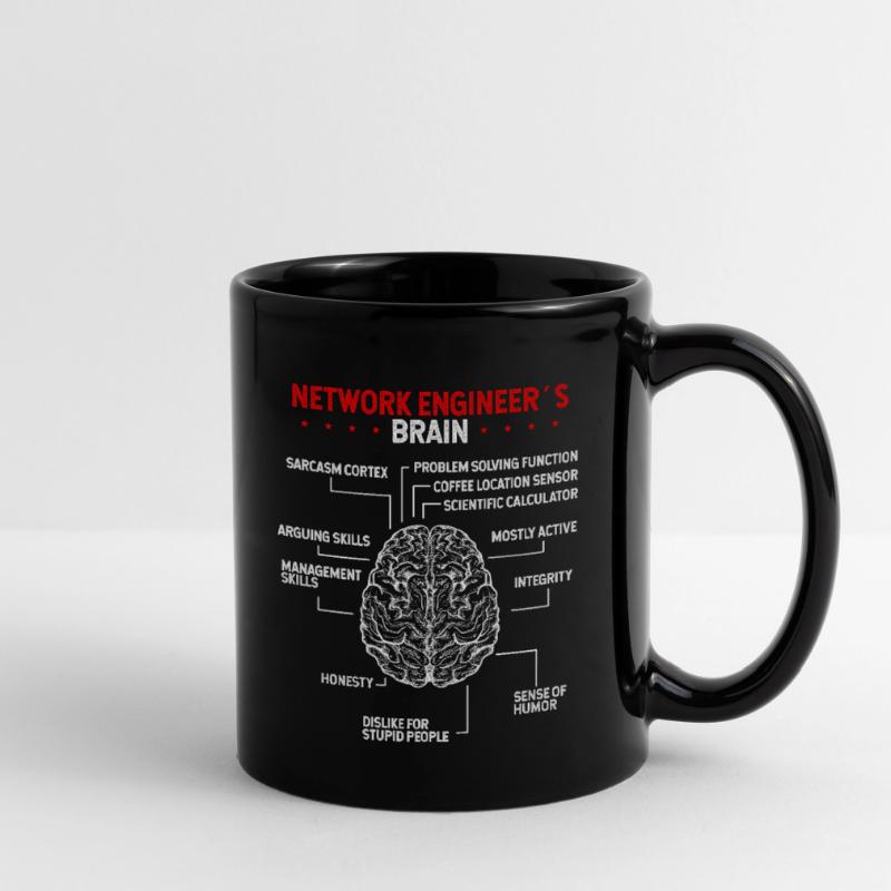 Network Engineering Brain Server Network Engineer Full Colour Mug