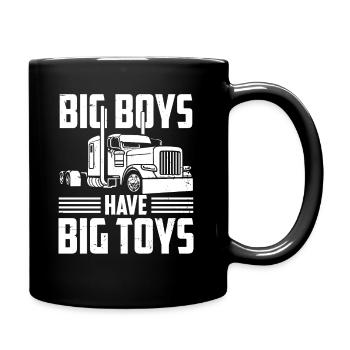 Chauffeur de camion Camionneur & Cadeaux de camion - Mug uni - noir - Droite