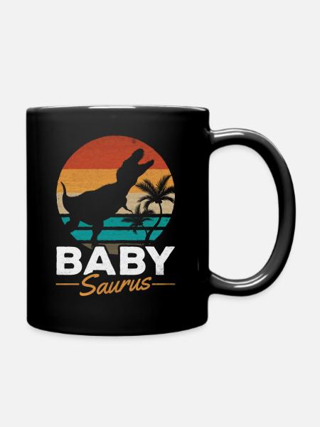 BabySaurus Rex Dinosaurier Baby Dino - Tasse einfarbig - Schwarz