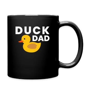 Canard Papa Cadeau Caoutchouc Canard Père Papa - Mug uni - noir - Droite