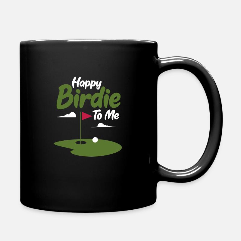 Golf Geburtstag Golfschläger Golfball Geschenk - Tasse einfarbig - Schwarz