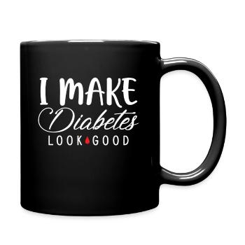 Je fais bien paraître le diabète Insuline diabétique - Mug uni - noir - Droite
