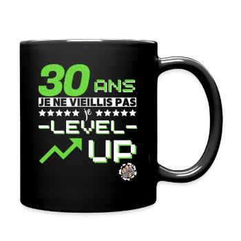 Cadeau anniversaire gamer 30 ans humour original - Mug uni - noir - Droite