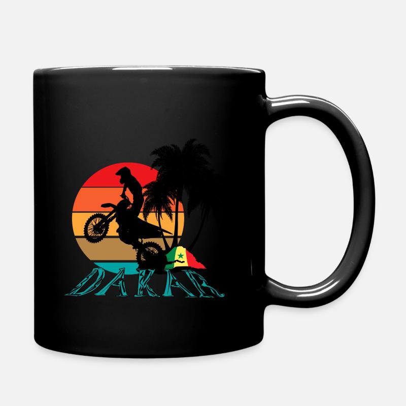 dakar enduro moto - Mug uni - noir