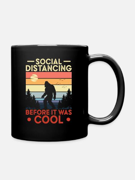 Bigfoot Sasquatch Yeti - Tasse einfarbig - Schwarz