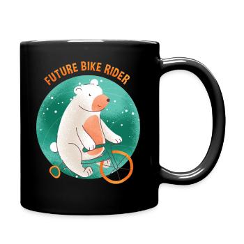 Gift Baby Polar Bear - Full Colour Mug - black - Right