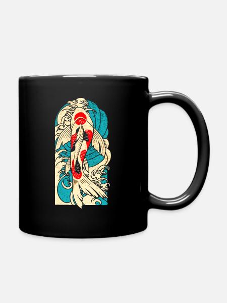 Koi Fish Japon - Mug uni - noir