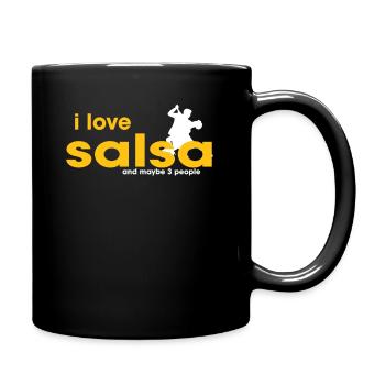 J’adore la salsa - Mug uni - noir - Droite