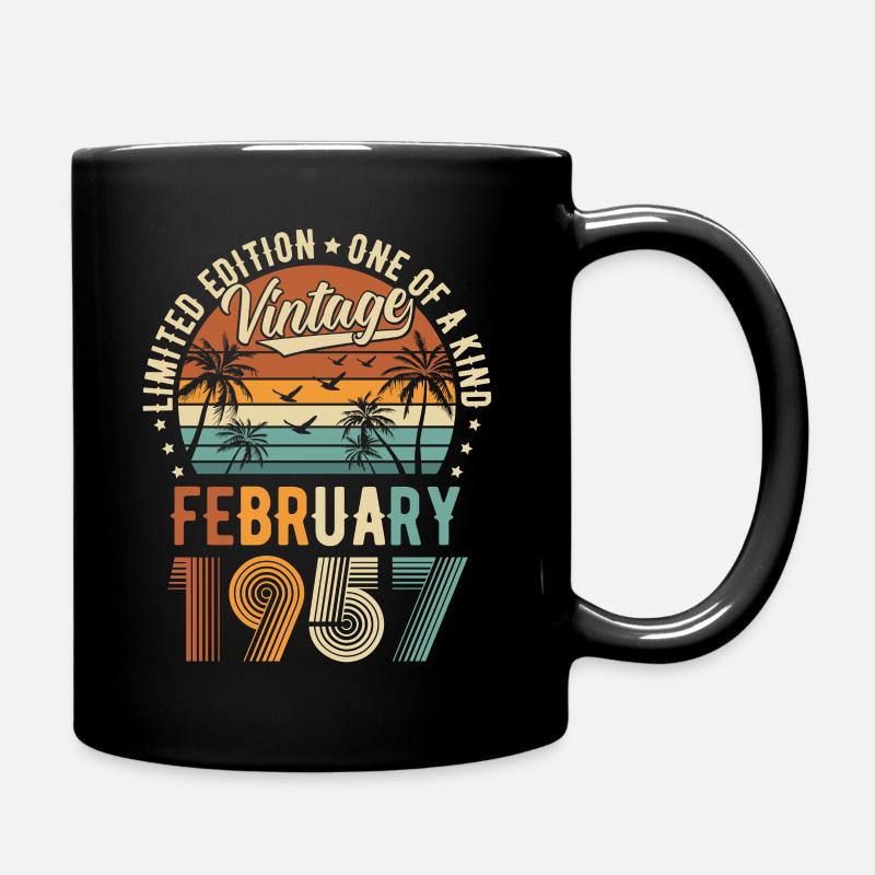 Édition Limitée Vintage Février 1957 - Mug uni - noir