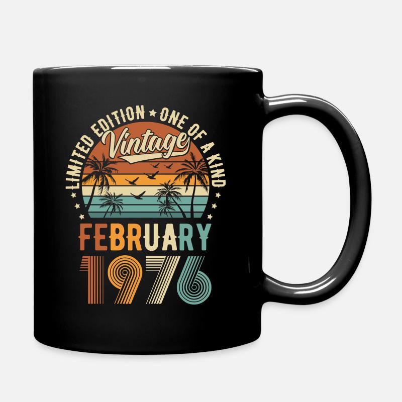 Édition Limitée Vintage Février 1976 - Mug uni - noir