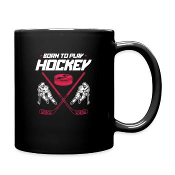 Eishockey - Tasse einfarbig - Schwarz - Rechts