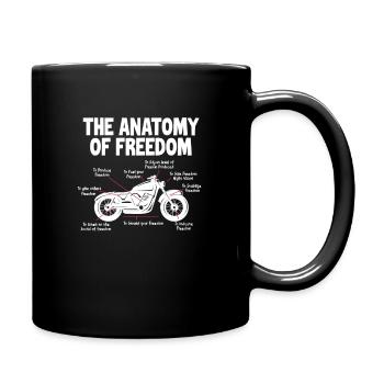 Biker - Tasse einfarbig - Schwarz - Rechts