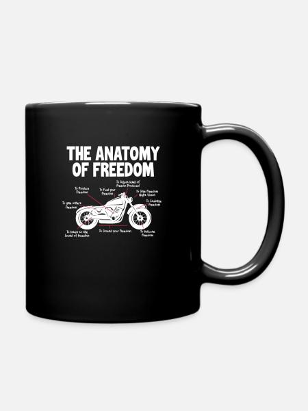 Biker - Tasse einfarbig - Schwarz