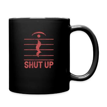Klavier - Tasse einfarbig - Schwarz - Rechts