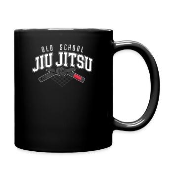 Jiu Jitsu Black Belt Old School - Full Colour Mug - black - Right