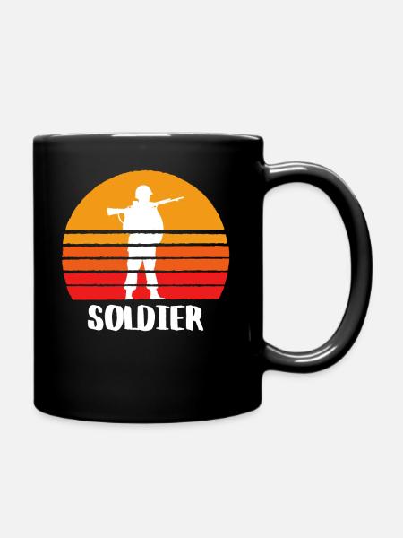 The Soldier - Tasse einfarbig - Schwarz