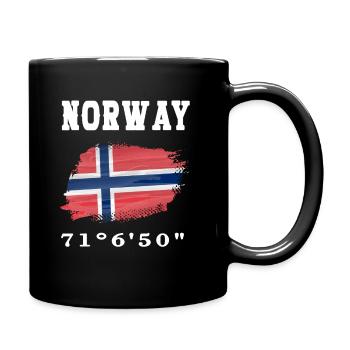 Norway Norway Flag - Full Colour Mug - black - Right