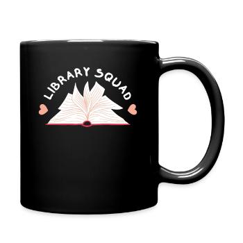 Bookworm Library Squad Librarian Themed - Tasse einfarbig - Schwarz - Rechts