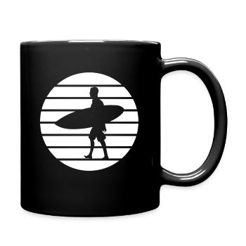 Surf T-Shirt - Parfait pour les amateurs de surf - Mug uni - noir - Droite