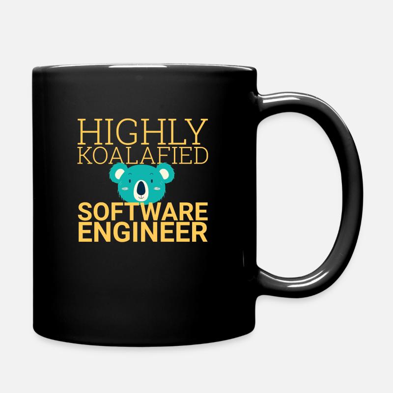 "Software Engineer Koalafied | Programming" - Tasse einfarbig - Schwarz