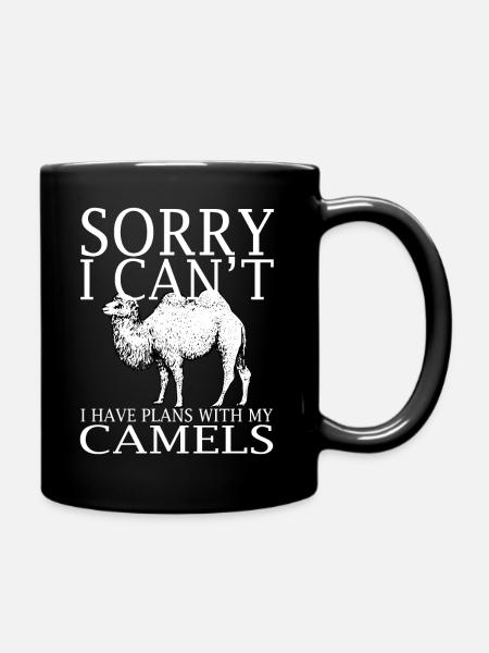 Camels Funny Tee Shirt - Tasse einfarbig - Schwarz
