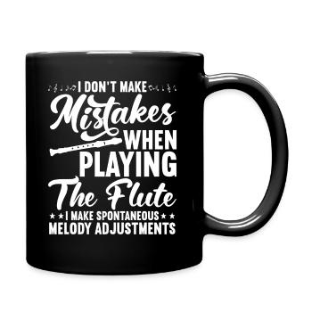 Fetus Players Flute Recorder Music Gifts - Full Colour Mug - black - Right