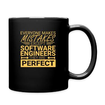 "Software Engineer Perfect | Programming" - Full Colour Mug - black - Right