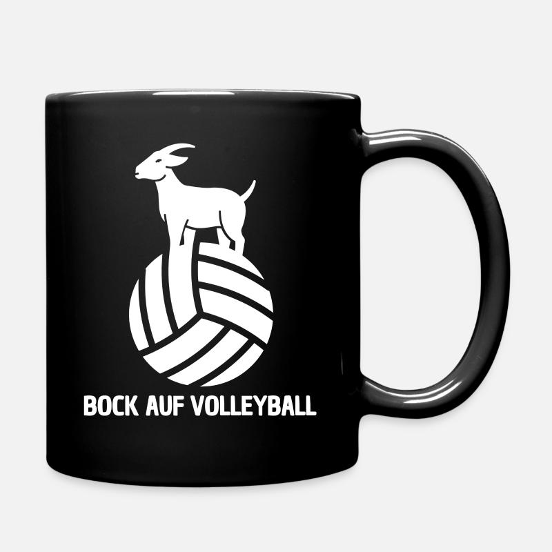 BOCK AUF VOLLEYBALL - LUSTIGER VOLLEYBALLSPIELER - Tasse einfarbig - Schwarz