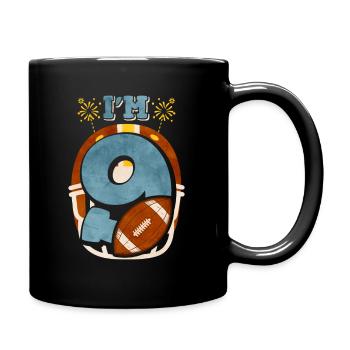 Football américain - Mug uni - noir - Droite