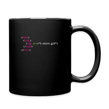 Programmierer - Tasse einfarbig - Schwarz - Rechts